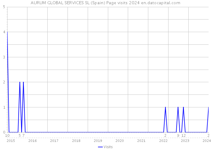 AURUM GLOBAL SERVICES SL (Spain) Page visits 2024 