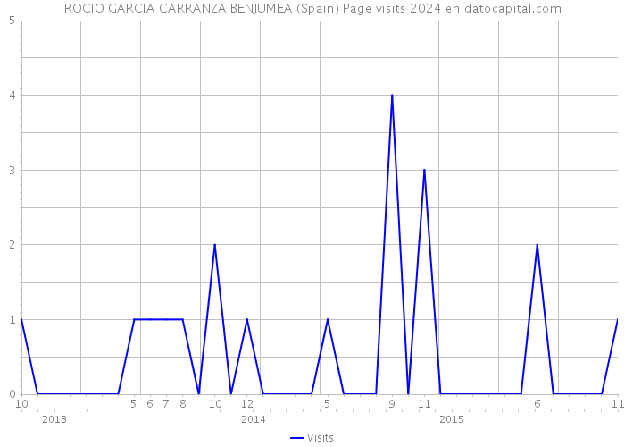 ROCIO GARCIA CARRANZA BENJUMEA (Spain) Page visits 2024 