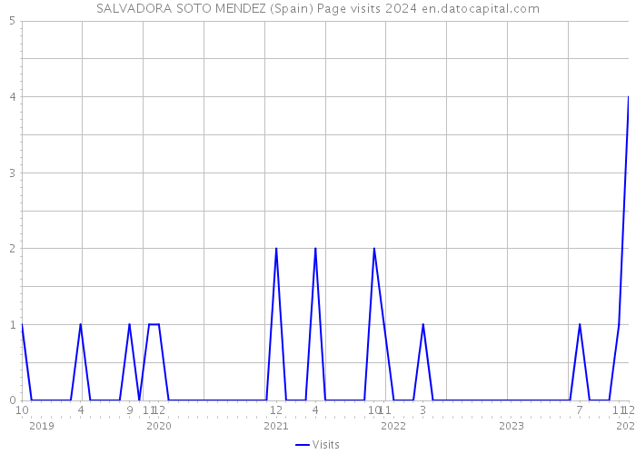 SALVADORA SOTO MENDEZ (Spain) Page visits 2024 