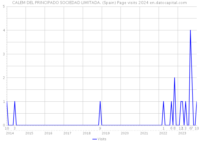 CALEM DEL PRINCIPADO SOCIEDAD LIMITADA. (Spain) Page visits 2024 