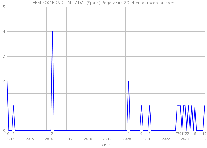 FBM SOCIEDAD LIMITADA. (Spain) Page visits 2024 
