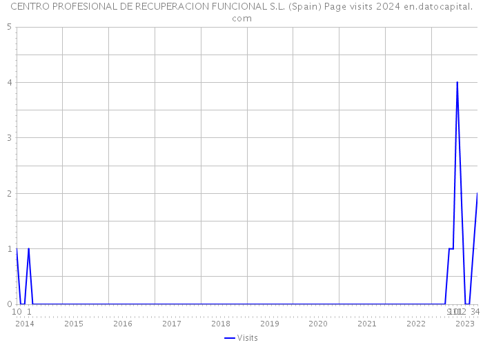 CENTRO PROFESIONAL DE RECUPERACION FUNCIONAL S.L. (Spain) Page visits 2024 