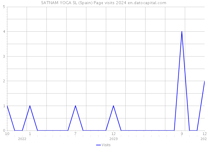 SATNAM YOGA SL (Spain) Page visits 2024 