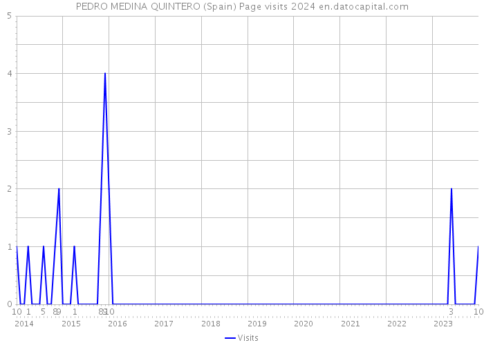 PEDRO MEDINA QUINTERO (Spain) Page visits 2024 