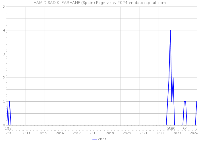 HAMID SADIKI FARHANE (Spain) Page visits 2024 