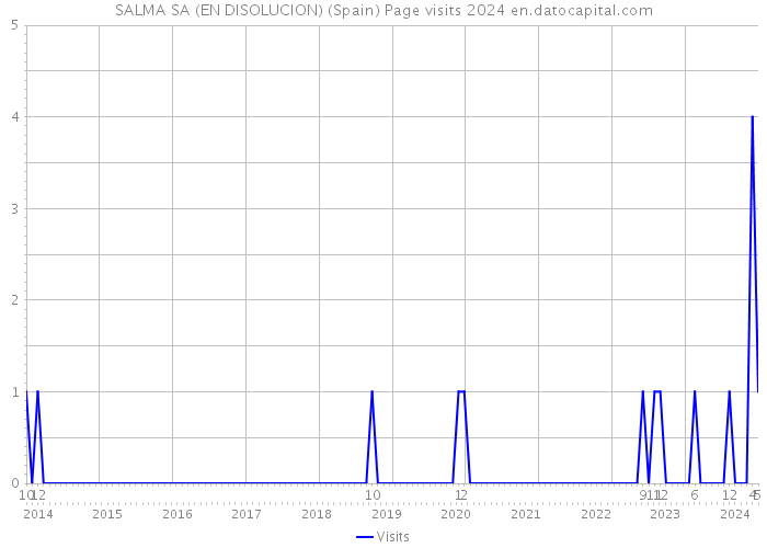 SALMA SA (EN DISOLUCION) (Spain) Page visits 2024 