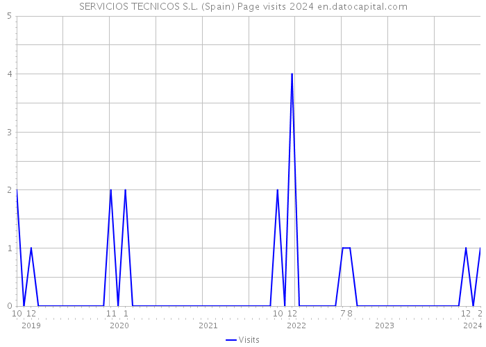 SERVICIOS TECNICOS S.L. (Spain) Page visits 2024 