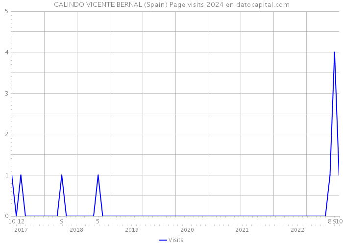 GALINDO VICENTE BERNAL (Spain) Page visits 2024 