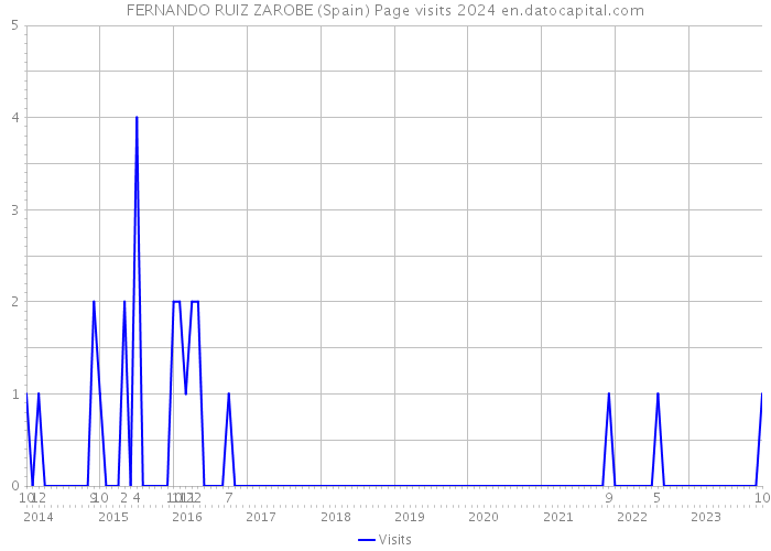 FERNANDO RUIZ ZAROBE (Spain) Page visits 2024 
