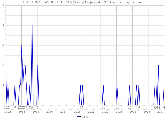 GUILLERMO CASTILLO TURNES (Spain) Page visits 2024 
