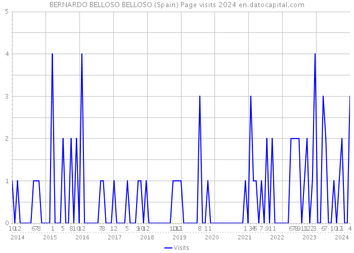 BERNARDO BELLOSO BELLOSO (Spain) Page visits 2024 