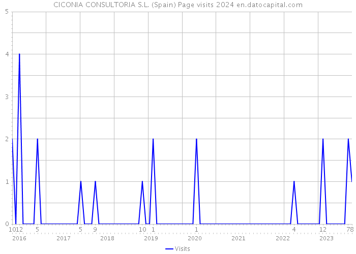 CICONIA CONSULTORIA S.L. (Spain) Page visits 2024 