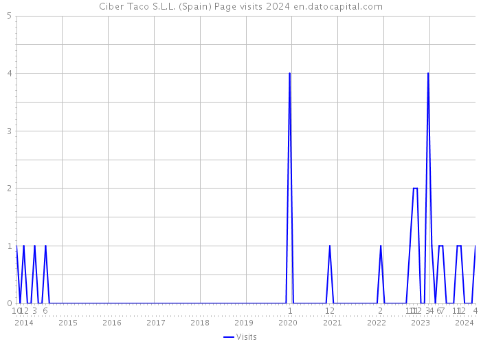 Ciber Taco S.L.L. (Spain) Page visits 2024 