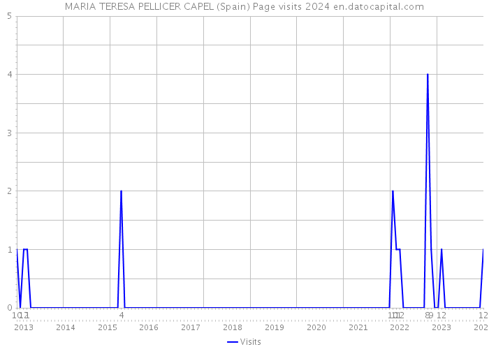 MARIA TERESA PELLICER CAPEL (Spain) Page visits 2024 