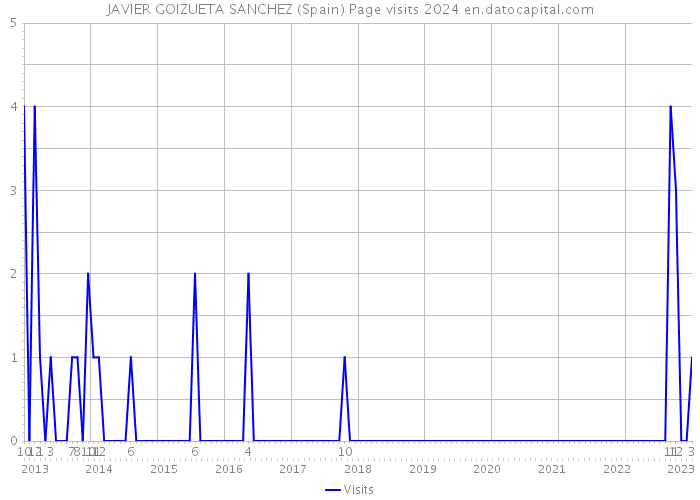 JAVIER GOIZUETA SANCHEZ (Spain) Page visits 2024 