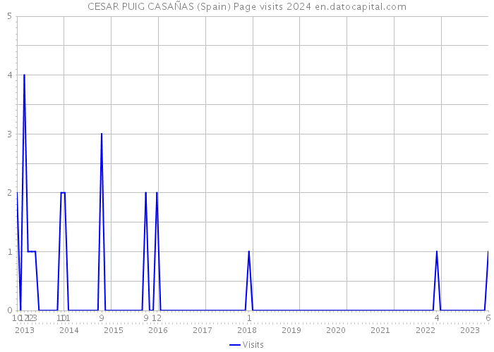 CESAR PUIG CASAÑAS (Spain) Page visits 2024 
