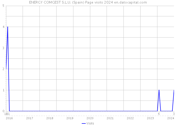 ENERGY COMGEST S.L.U. (Spain) Page visits 2024 