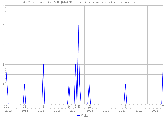 CARMEN PILAR PAZOS BEJARANO (Spain) Page visits 2024 