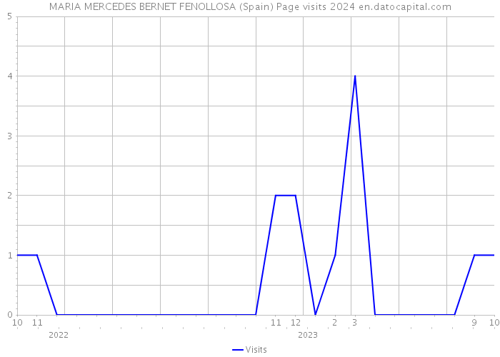 MARIA MERCEDES BERNET FENOLLOSA (Spain) Page visits 2024 