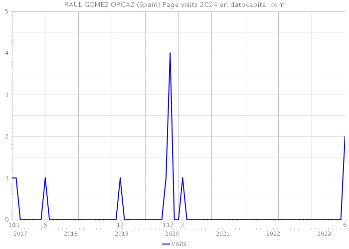 RAUL GOMEZ ORGAZ (Spain) Page visits 2024 