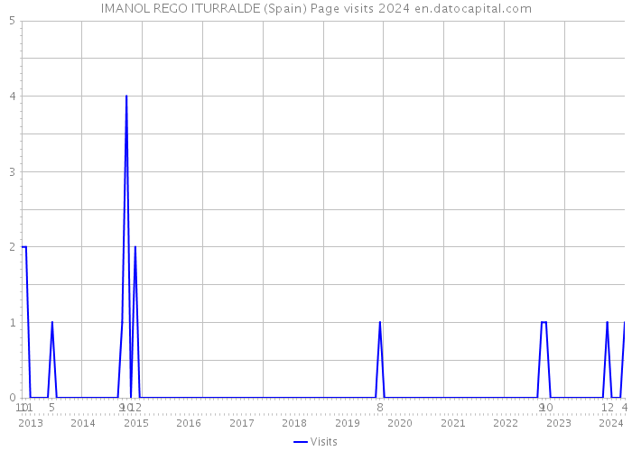 IMANOL REGO ITURRALDE (Spain) Page visits 2024 