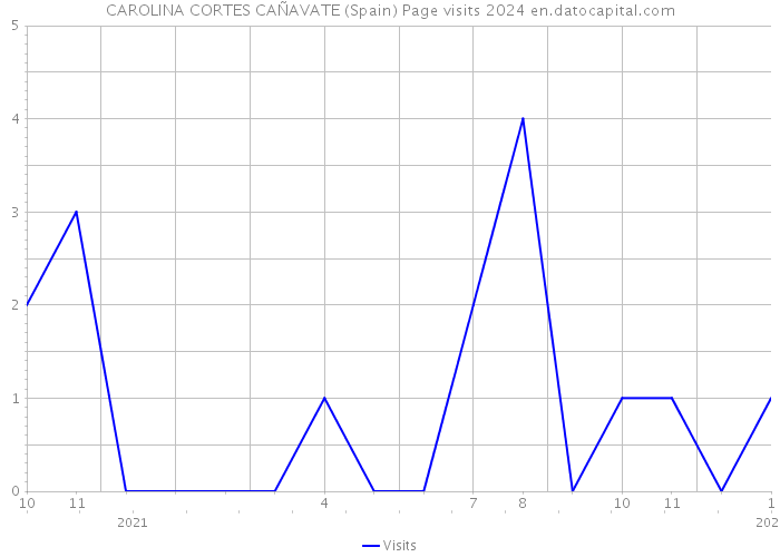 CAROLINA CORTES CAÑAVATE (Spain) Page visits 2024 
