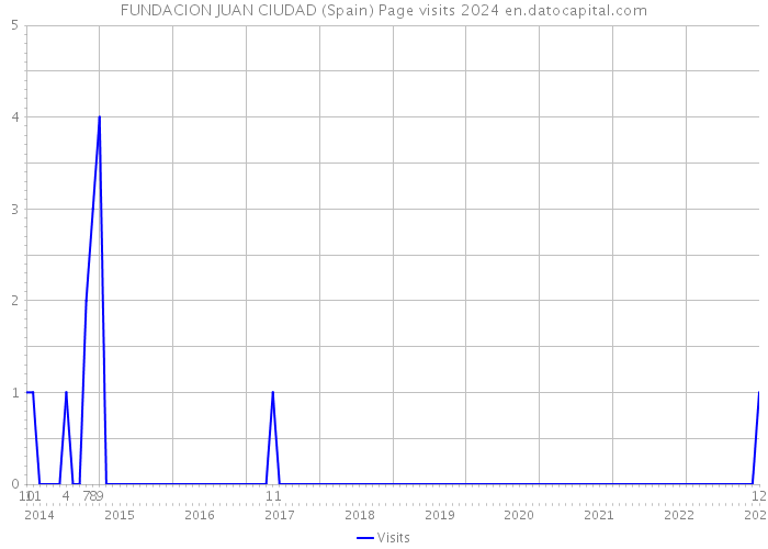 FUNDACION JUAN CIUDAD (Spain) Page visits 2024 