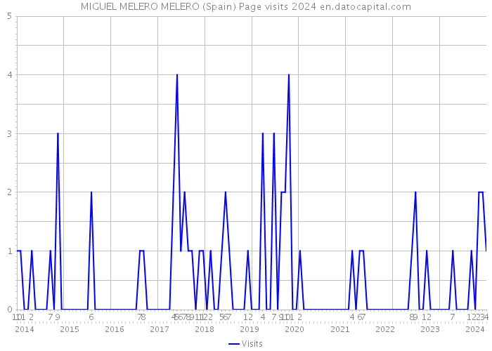 MIGUEL MELERO MELERO (Spain) Page visits 2024 