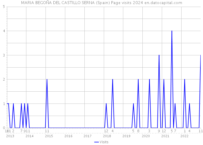 MARIA BEGOÑA DEL CASTILLO SERNA (Spain) Page visits 2024 