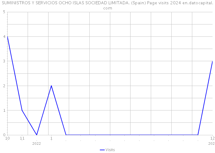 SUMINISTROS Y SERVICIOS OCHO ISLAS SOCIEDAD LIMITADA. (Spain) Page visits 2024 
