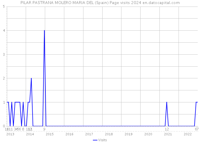 PILAR PASTRANA MOLERO MARIA DEL (Spain) Page visits 2024 