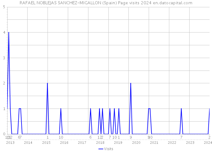 RAFAEL NOBLEJAS SANCHEZ-MIGALLON (Spain) Page visits 2024 