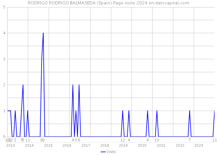 RODRIGO RODRIGO BALMASEDA (Spain) Page visits 2024 