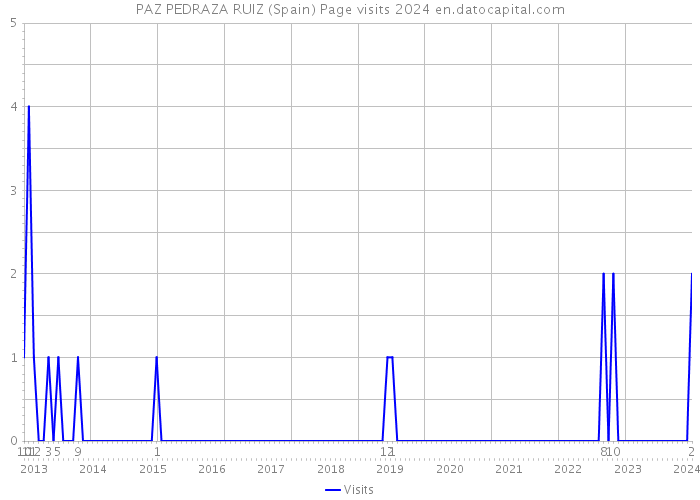PAZ PEDRAZA RUIZ (Spain) Page visits 2024 