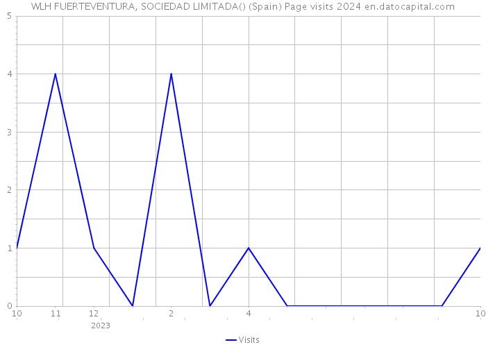 WLH FUERTEVENTURA, SOCIEDAD LIMITADA() (Spain) Page visits 2024 