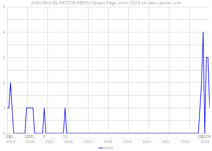 JUAN MIGUEL PASTOR REDIN (Spain) Page visits 2024 