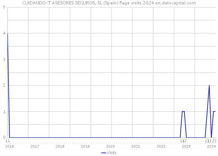 CUIDANDO-T ASESORES SEGUROS, SL (Spain) Page visits 2024 