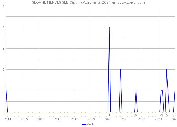 SEOANE MENDES SLL. (Spain) Page visits 2024 