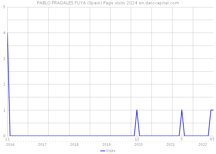 PABLO PRADALES FUYA (Spain) Page visits 2024 
