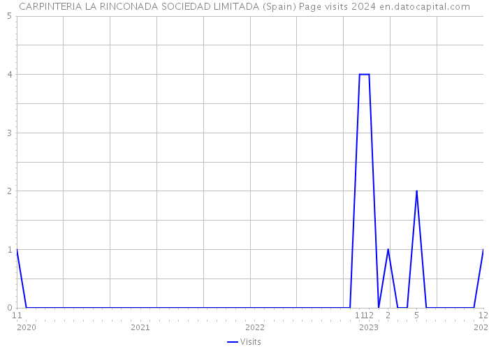 CARPINTERIA LA RINCONADA SOCIEDAD LIMITADA (Spain) Page visits 2024 