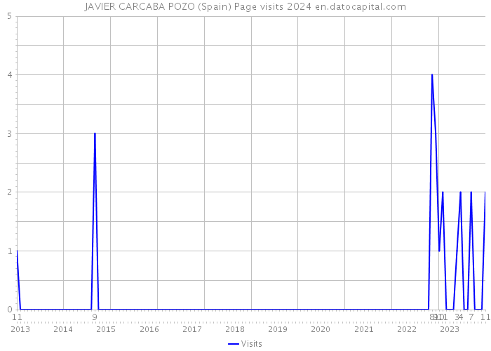 JAVIER CARCABA POZO (Spain) Page visits 2024 