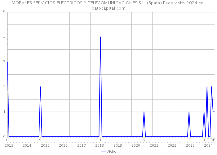 MORALES SERVICIOS ELECTRICOS Y TELECOMUNICACIONES S.L. (Spain) Page visits 2024 