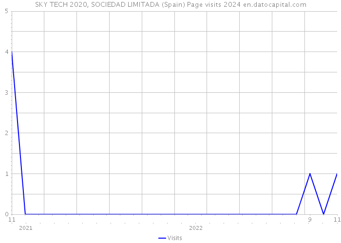 SKY TECH 2020, SOCIEDAD LIMITADA (Spain) Page visits 2024 