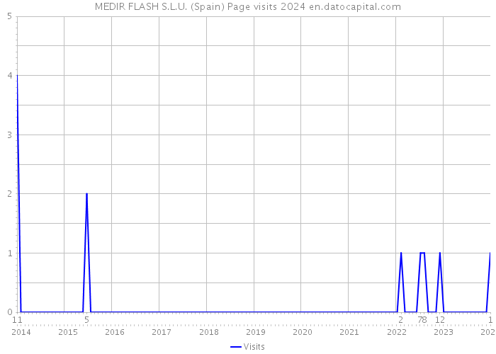 MEDIR FLASH S.L.U. (Spain) Page visits 2024 