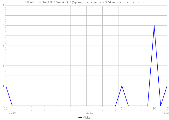 PILAR FERNANDEZ SALAZAR (Spain) Page visits 2024 