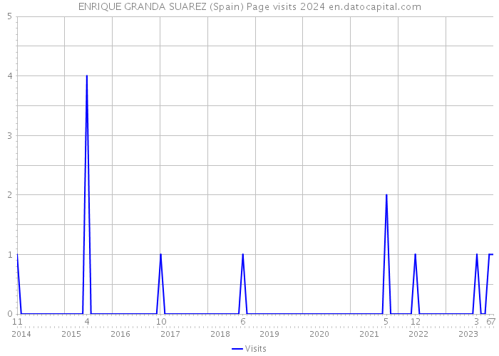 ENRIQUE GRANDA SUAREZ (Spain) Page visits 2024 
