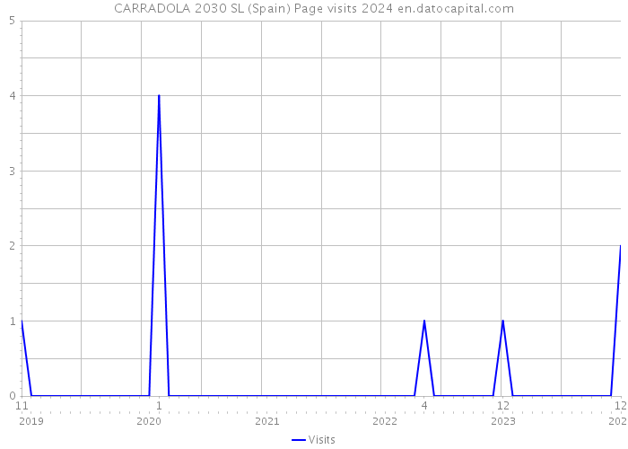 CARRADOLA 2030 SL (Spain) Page visits 2024 