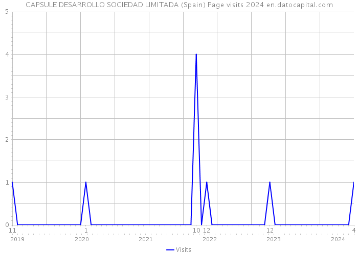 CAPSULE DESARROLLO SOCIEDAD LIMITADA (Spain) Page visits 2024 