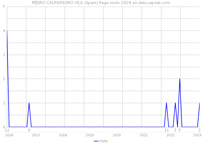 PEDRO CALPARSORO VILA (Spain) Page visits 2024 