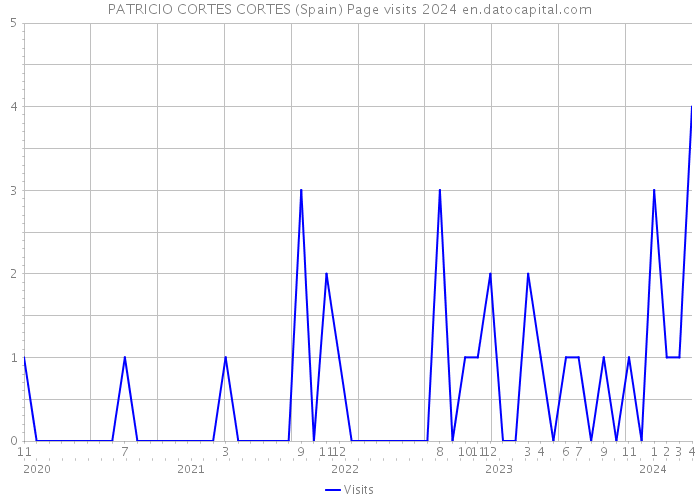 PATRICIO CORTES CORTES (Spain) Page visits 2024 